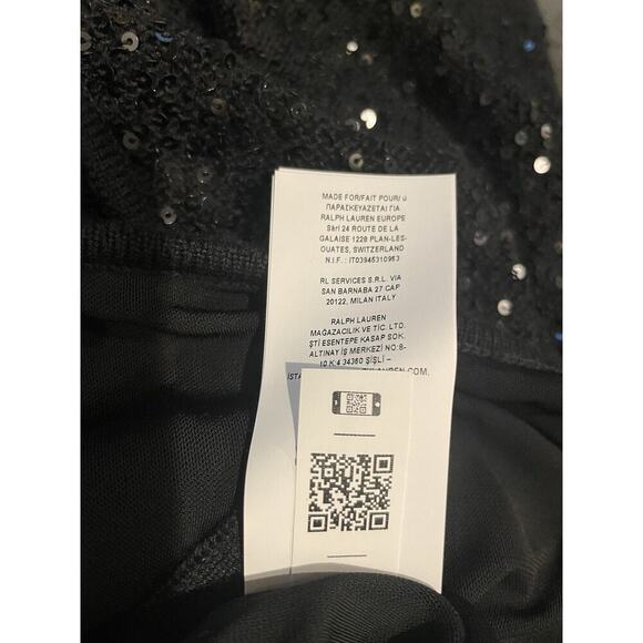 Ralph Lauren Collection Purple Label Sequin Cocktail Bodycon Midi Dress XL $3k - Picture 9 of 10